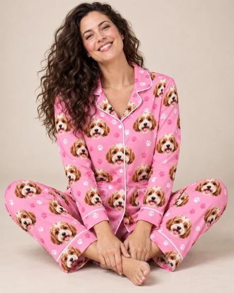 Button Up Pajamas for Women
