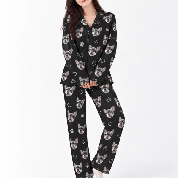 French bulldog pajamas in a black colorway — MyDogPics