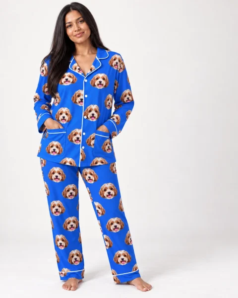 Mens Button Down Pajamas