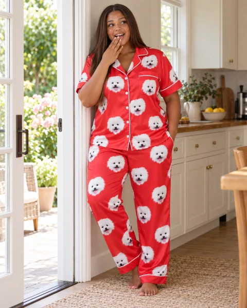 Red Satin Pajamas