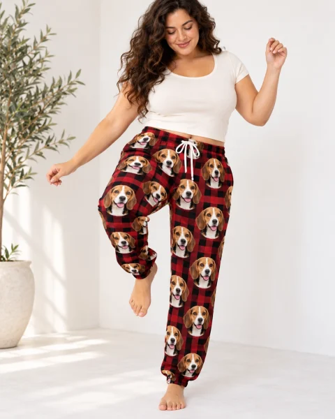 Beagle Christmas Pajama Pants