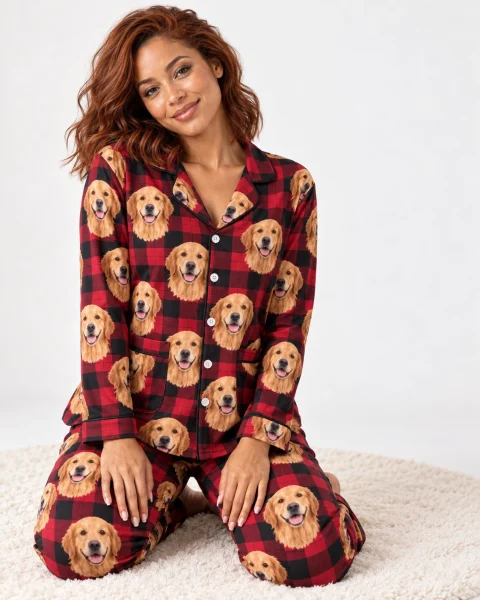 Custom Golden Retriever Christmas Pajamas