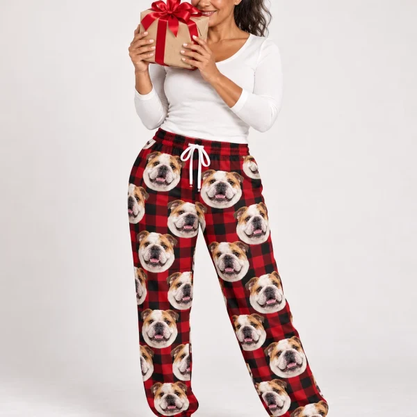 English Bulldog Christmas Pajama Pants