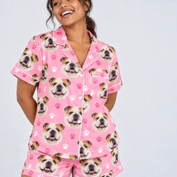 English Bulldog Pajama Short Set