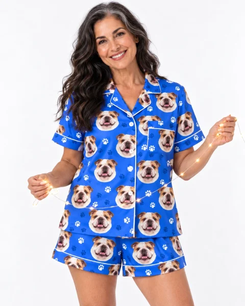 English Bulldog Pajama Shorts