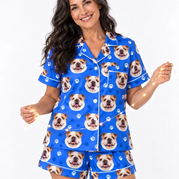 English Bulldog Pajama Shorts