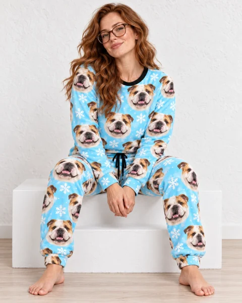 English Bulldog Winter Pajamas