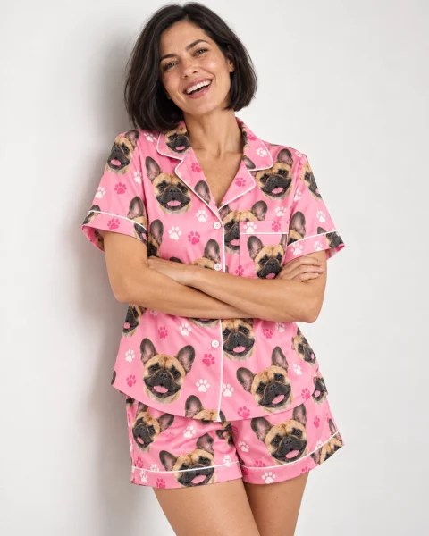 French Bulldog Pajama Short Set