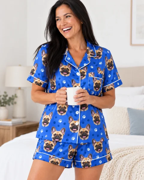 French Bulldog Pajama Shorts