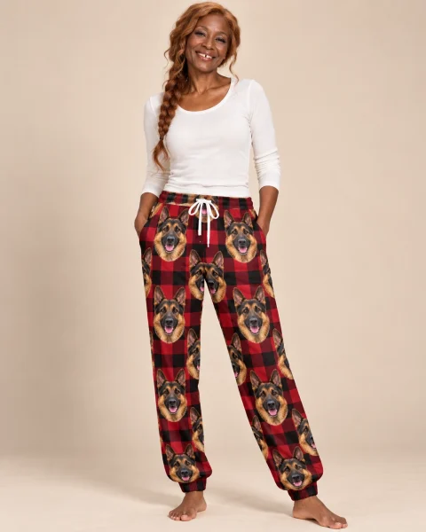 German Shepherd Christmas Pajama Pants