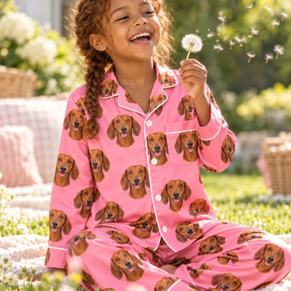 Girls Dachshund Pajamas