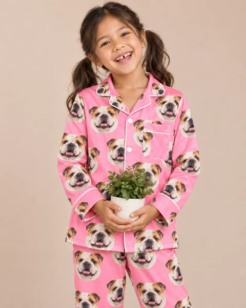 Girls English Bulldog Pajamas