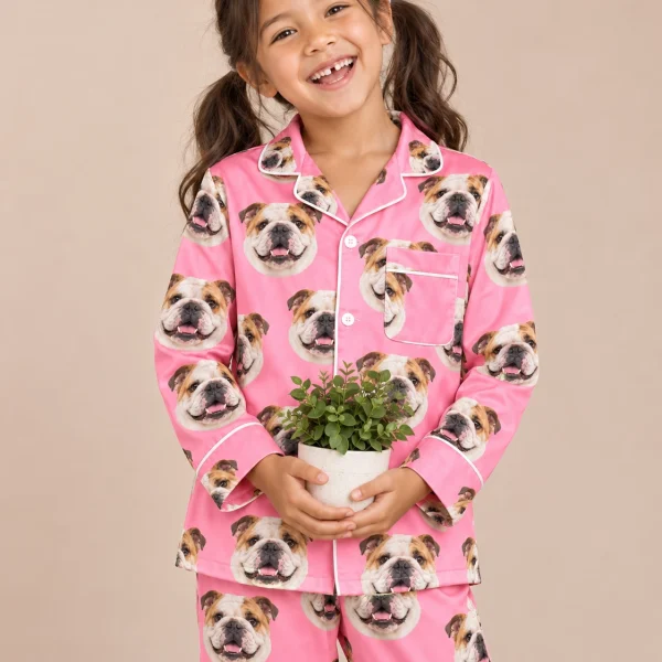 Girls English Bulldog Pajamas