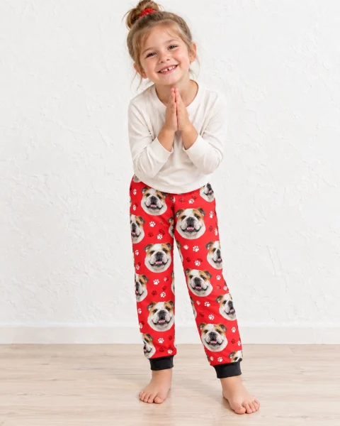 Kids English Bulldog Pajama Pants