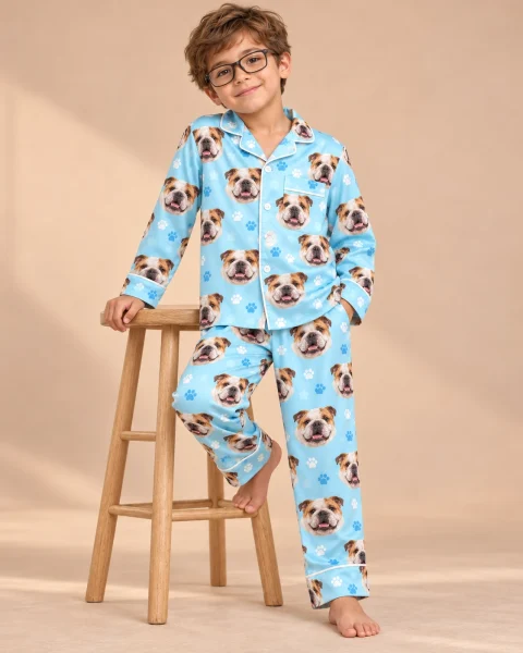 Kids English Bulldog Pajamas