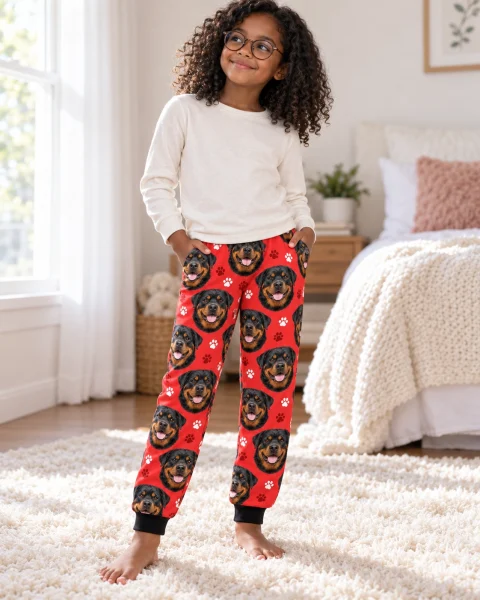Kids Rottweiler Pajama Pants
