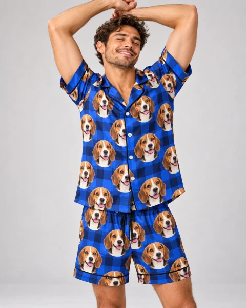 Men's Beagle Pajama Shorts