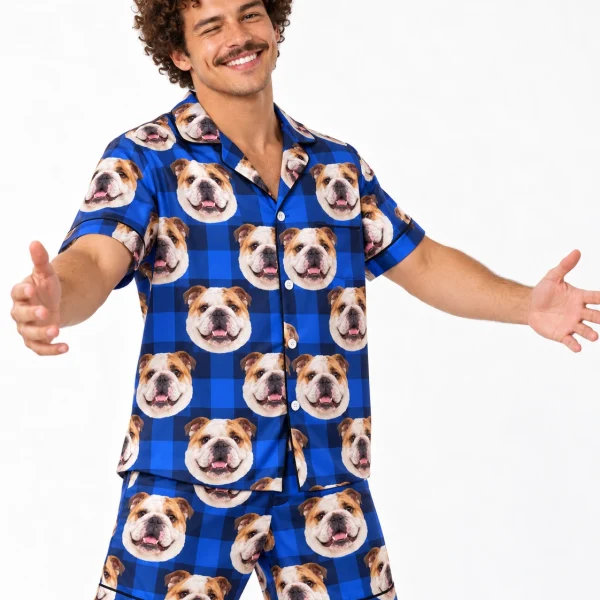 Men's English Bulldog Pajama Shorts