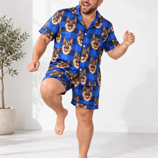Men's German Shepherd Pajama Shorts