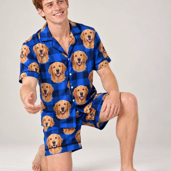 Men's Golden Retriever Pajama Shorts