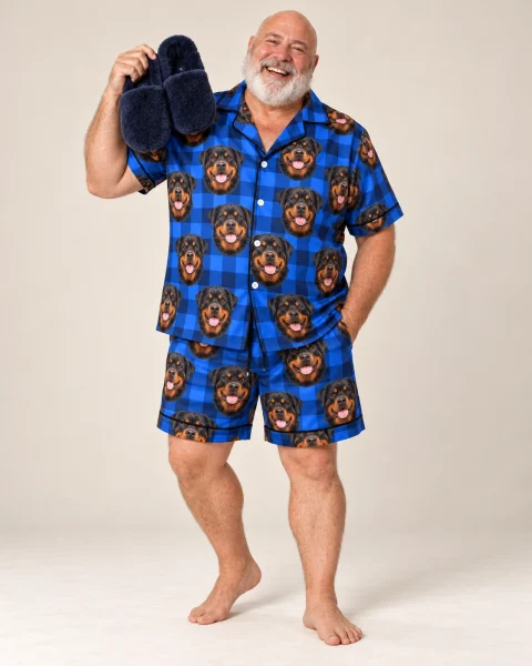 Men's Rottweiler Pajama Shorts