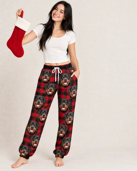 Rottweiler Christmas Pajama Pants