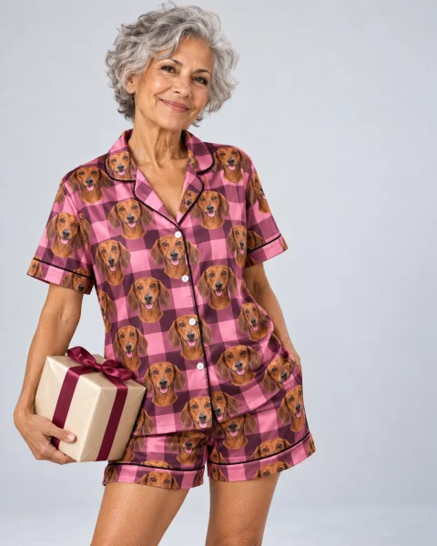Women's Dachshund Short Sleeve Pajamas