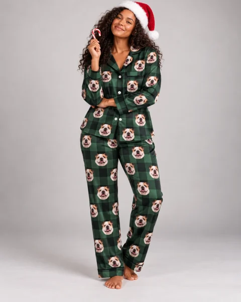 Women's English Bulldog Christmas Pajamas