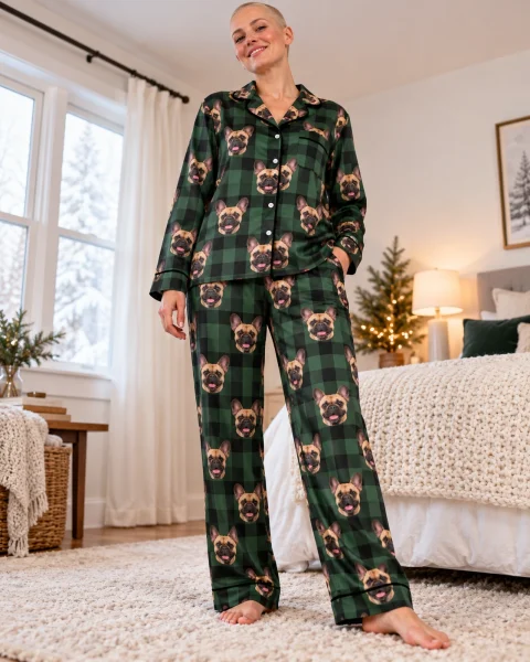 Women's French Bulldog Christmas Pajamas