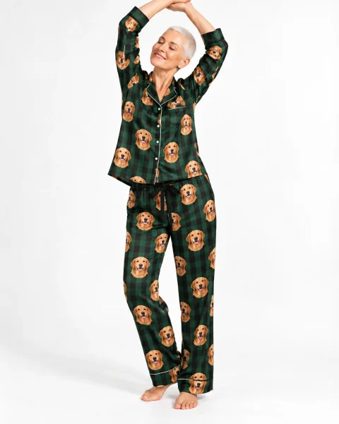 Women's Golden Retriever Christmas Pajamas