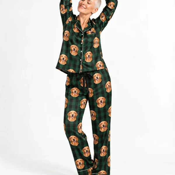 Women's Golden Retriever Christmas Pajamas