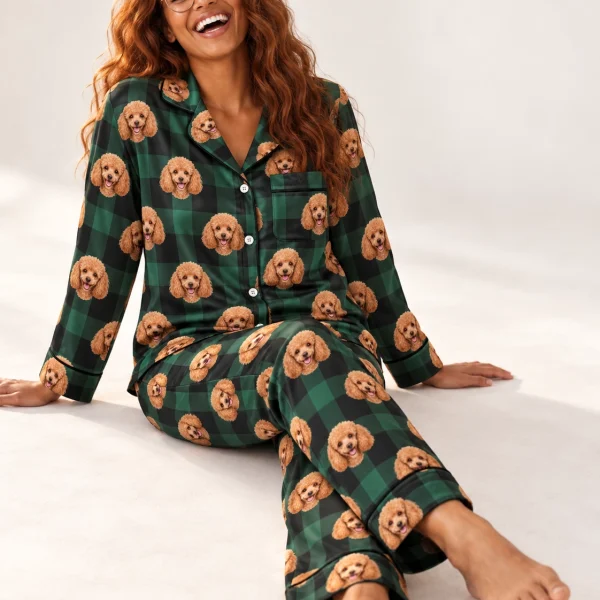 Women's Poodle Christmas Pajamas