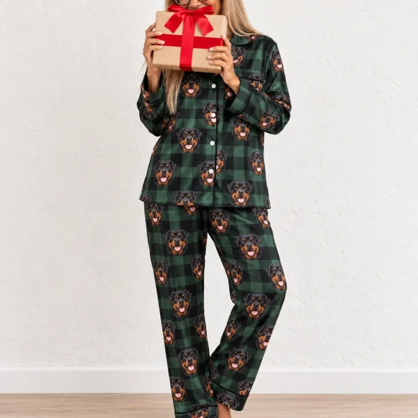 Women's Rottweiler Christmas Pajamas