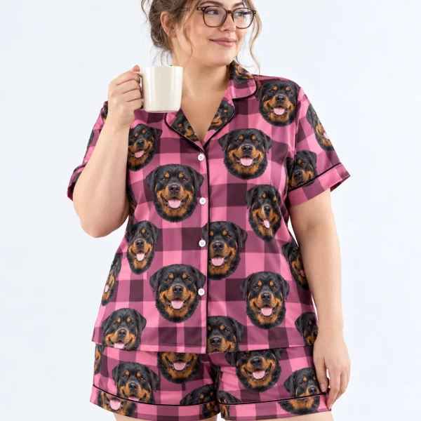 Women's Rottweiler Short Sleeve Pajamas